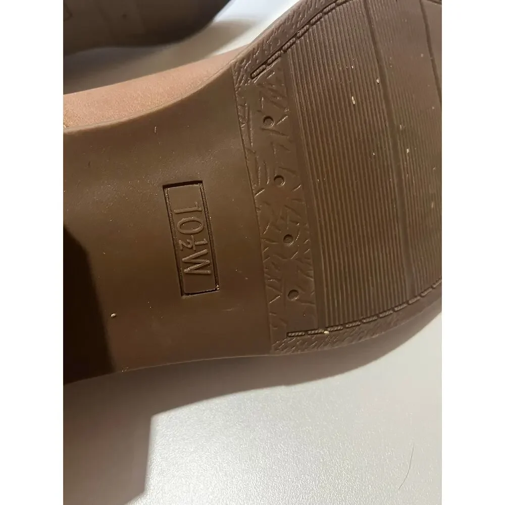 Torrid Beige Open Side Booties- Size 10.5-Boho Chic - Y2K